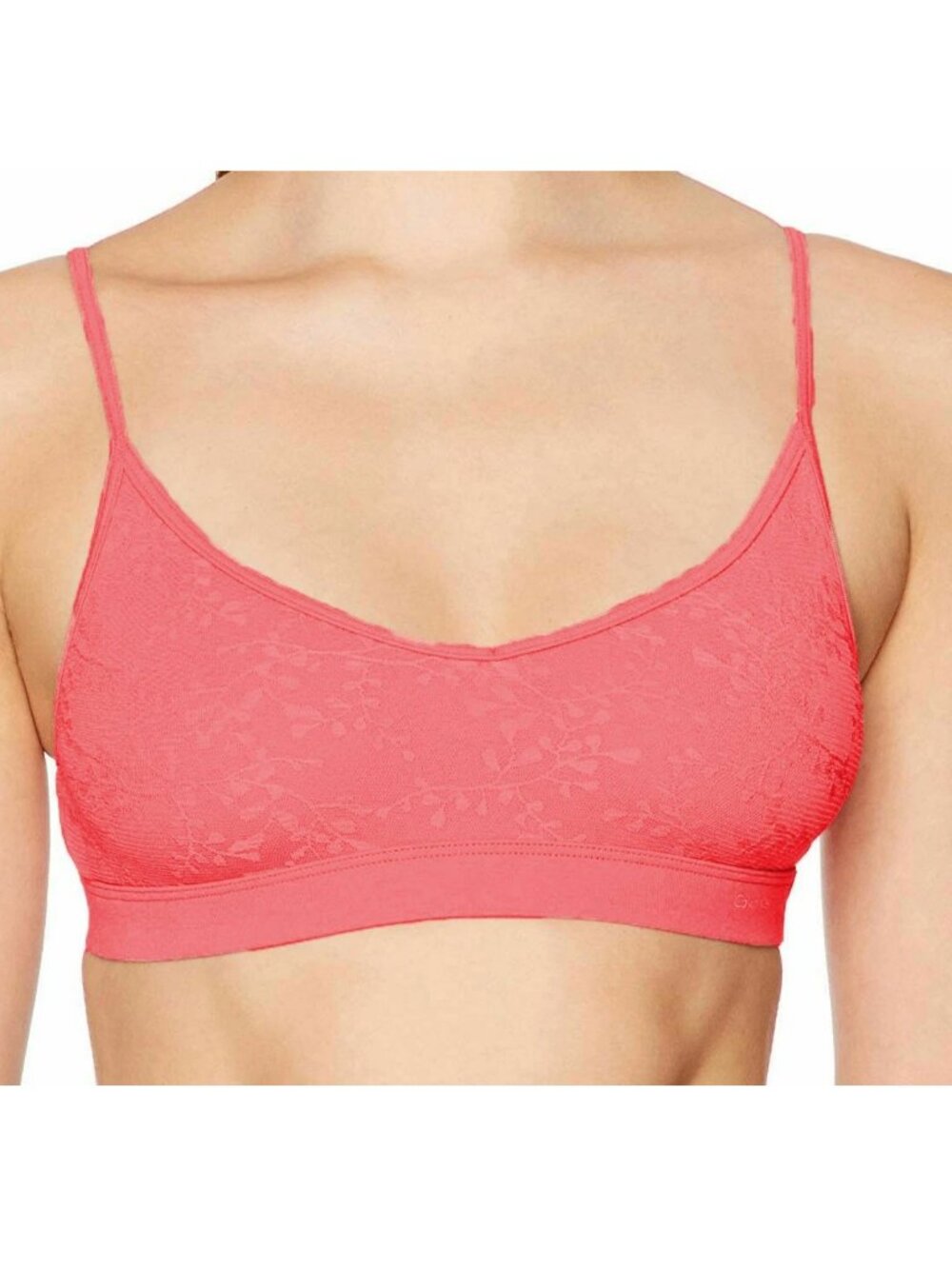 Calvin Klein Women's Bare Lace Bralette, Desert Sunset Pink, XS